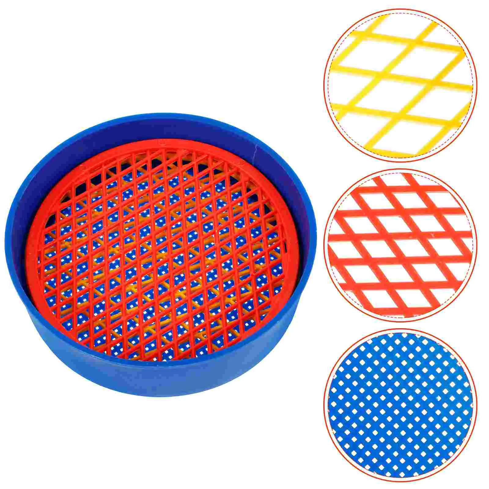 

The Rock Soil Sieve Sifting Tool for Garden Pan Plastic Handheld Planting Filter Mesh Sieves Gardening