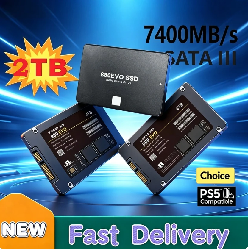 Original 880EVO External Hard Disk High Speed For Internal Hard Drive Sata3 Interface Portable Solid State Drive For Laptop