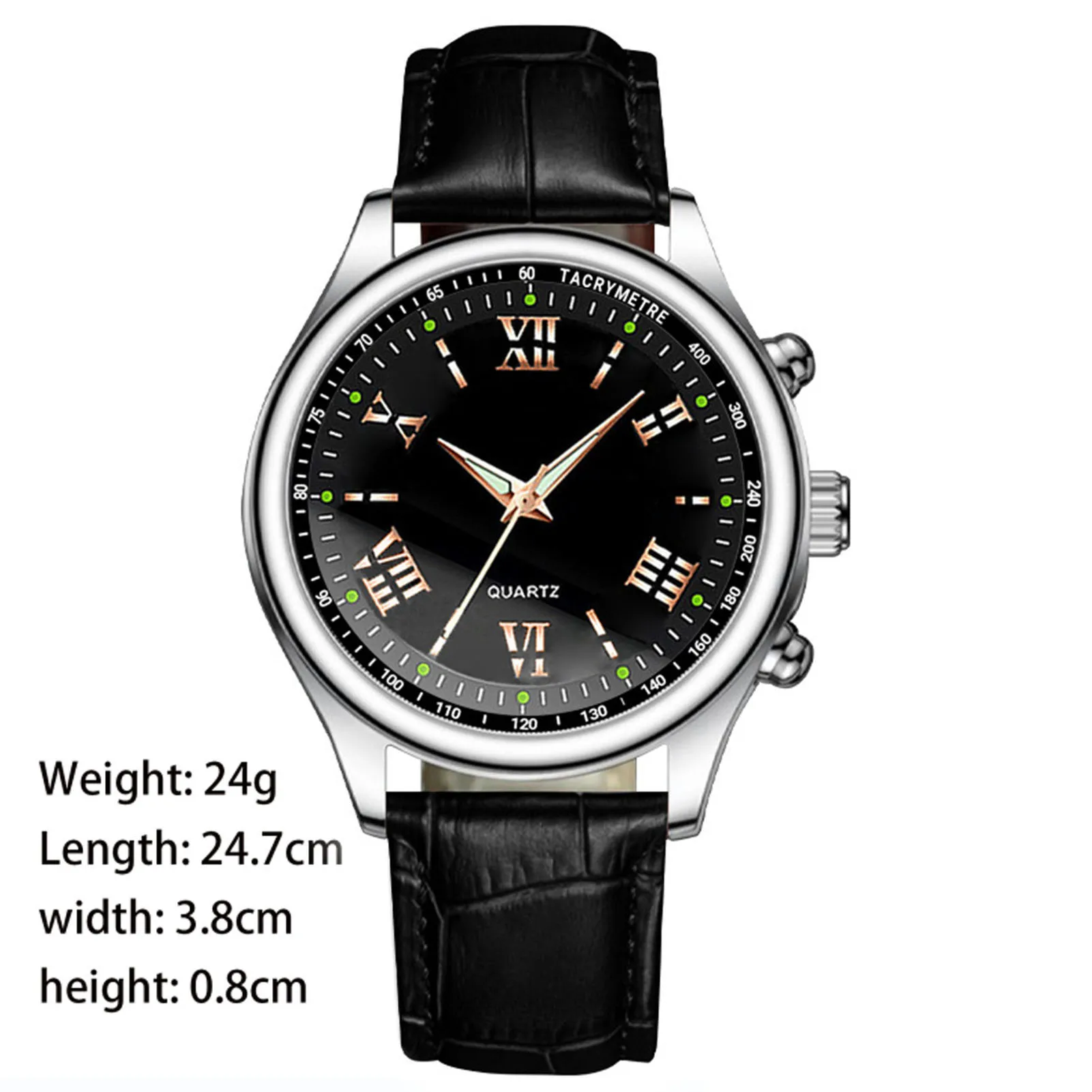 Fashion Business Mens Watch with Slim Case Design Analog Watch Display for Men Birthday Gift