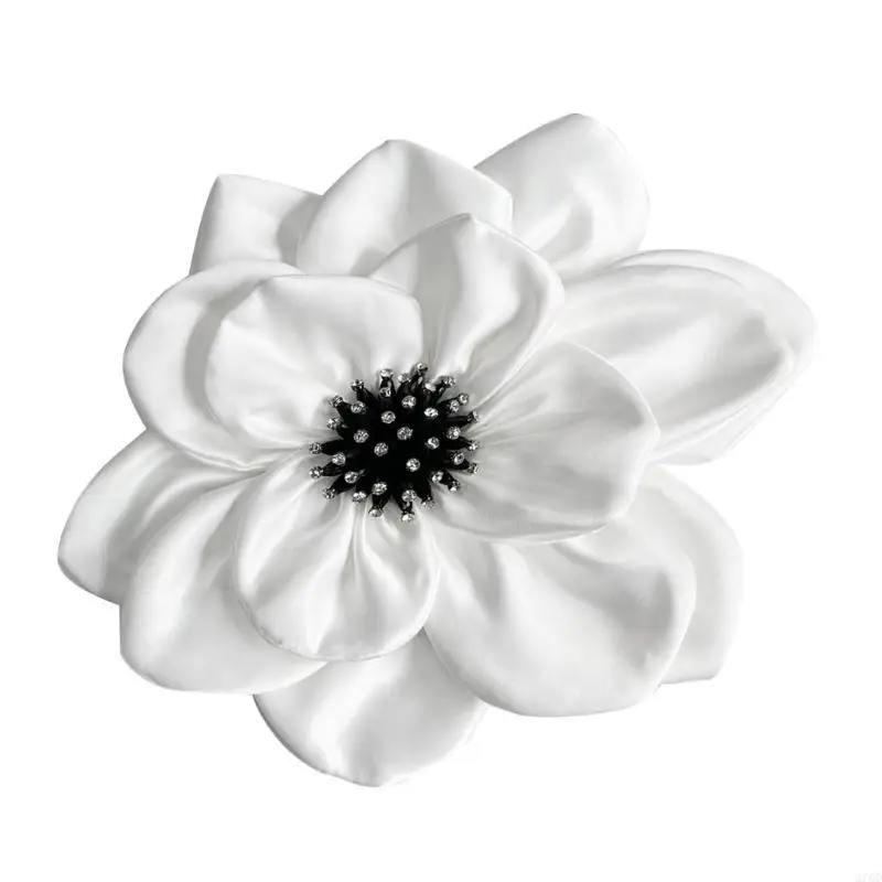 270D ซาตินดอกไม้ขนาดใหญ่ Appliques สำหรับ Handmade โครงการเวทีเครื่องแต่งกายกระเป๋าทำวัสดุแพทช์ดอกไม้เย็บบน Supply