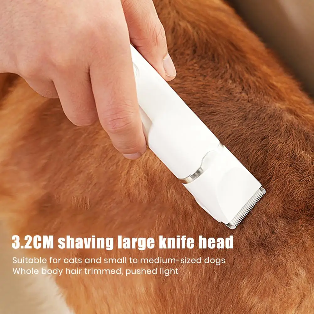 Dog Hair Clippers Grooming Kit，with Nail Grinder，4 in 1，Electric Trimmer，for Dogs Cat，Low Noise，USB Rechargeable，Pet Paw Shaver