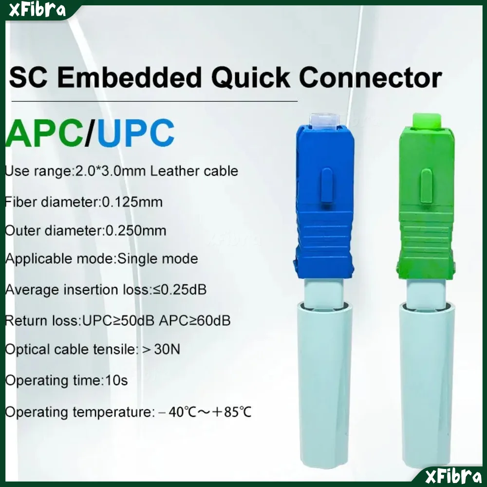 

SC UPC/APC Single Mode Fiber Fast Connector FTTH Cold Connection Tool