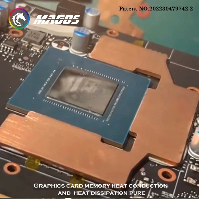 GPU VRAM memoria enfriador almohadilla térmica disipador de calor de cobre compatible con todas las marcas tarjeta gráfica de minero GPU bloque de