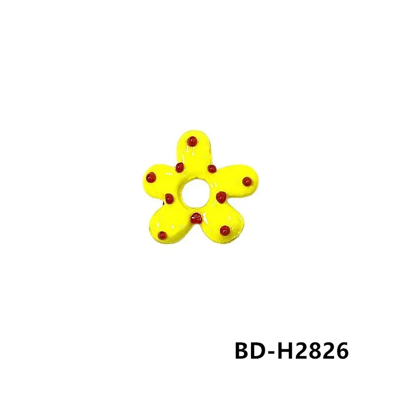 2Stück Dopamine farbige hohle Blumen Glasperlen INS Mini Blumen Charm Anhänger DIY Handgemachte Schmuckzubehör Bastelzubehör für Handwerker Perfektes Feiertagsgeschenk zur Armbänder Halsketten Herstellung – Detail 29