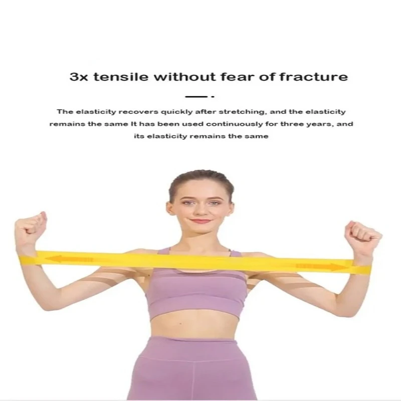 1/2/3/4/5pcs Yoga Band Fitness Exercise Elastic Band Chest Muscle Resistance Band Male And Female Pull Up Auxiliary Tension