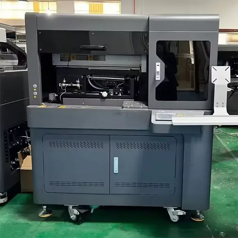 Inkjet Digital Led Uv Printer Cylindrical 360 Degree Rotary Printer Bottle Can Cone Curved Bottle Uv Rotary Printing Machine