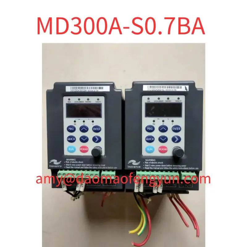 

Used MD300A-S0.7BA Inverter tested ok 0.75kw/220v