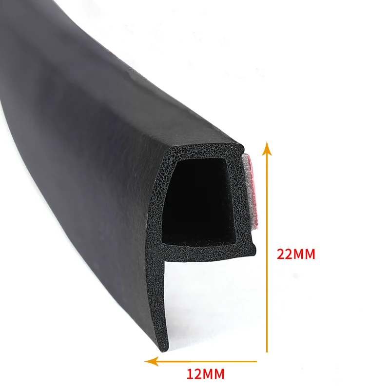 P Type Car Door Rubber Seal Strip Noise Insulation Car Door Sealing Strip Weatherstrip Anti-dust Rubber Door Seals