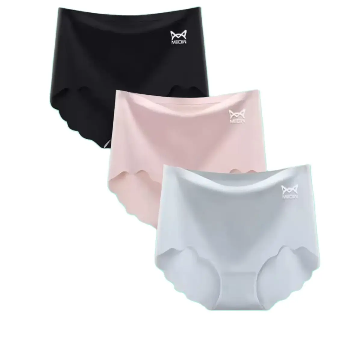 Ice Silk Underwear Women's Seamless High Waist Underwear 2XL Plus Size Breathable High Quality Women's Underwear Elastic Sofa