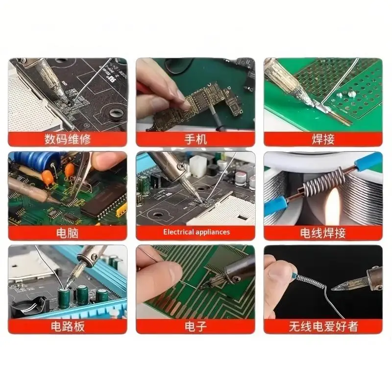 Low Temperature Easy Melt Silver Universal Cored Solder Welding Rods Wire