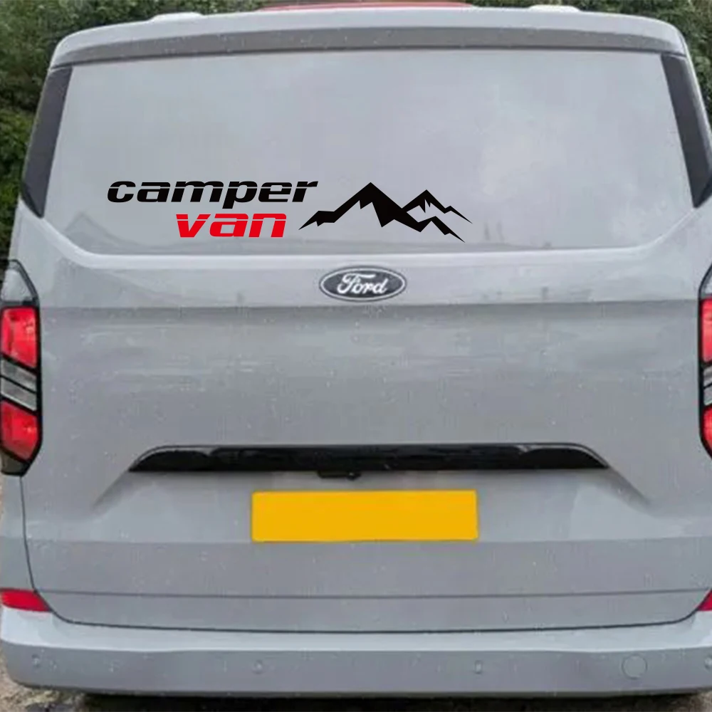 ملصقات تصفيف جبل فان التخييم ملصقات ديكور من الفينيل ملصق عالمي للسيارات Campervan متنقل RV ملحقات ضبط السيارات البضائع