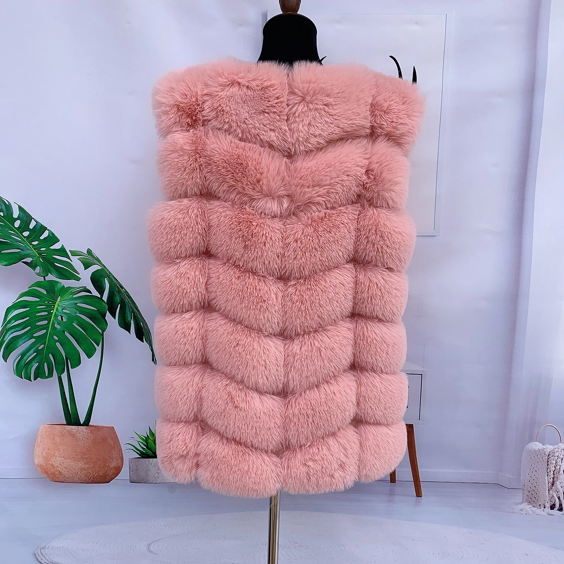 Pelz faux pelz fuchs pelz weste damen winter herbst mantel faux fur fluffy jacke frauen jacke shaggy mantel pelz jacken faux pelz jacken