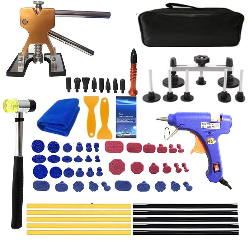 

Auto Paintless Dent Repair Tools EU Plug Glue Gun Car Dent Repair Kit Dent Removal Kit Dent Remover Dent Puller for Cars Vehicle
