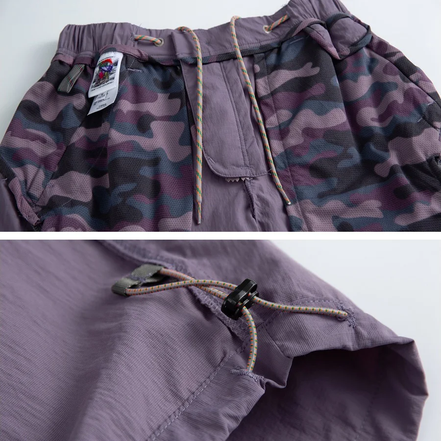 กางเกงขายาวลำลองแบบสปอร์ตสำหรับผู้ชายและผู้หญิง น้ำหนักเบา กันน้ำ แห้งเร็ว เหมาะสำหรับกิจกรรมกลางแจ้ง เดินป่า สไตล์เทคแวร์ ทรงหลวม