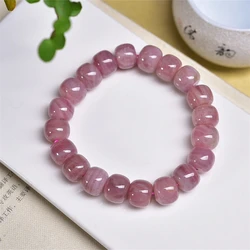 12MM Natural Madagascar Rose Quartz Bracelet Design Stretch Polychrome Handmade Beads Healing Women Jewelry Gift 1pcs