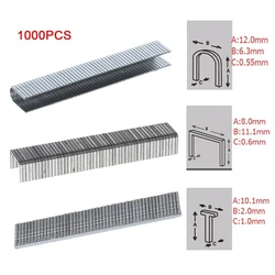 1000pcs Stainless Steel Nail Gun Pins U Door T Shaped Nail Stapler Nails 8 10 12mm Nail Woodworking Furniture Decoration Nails