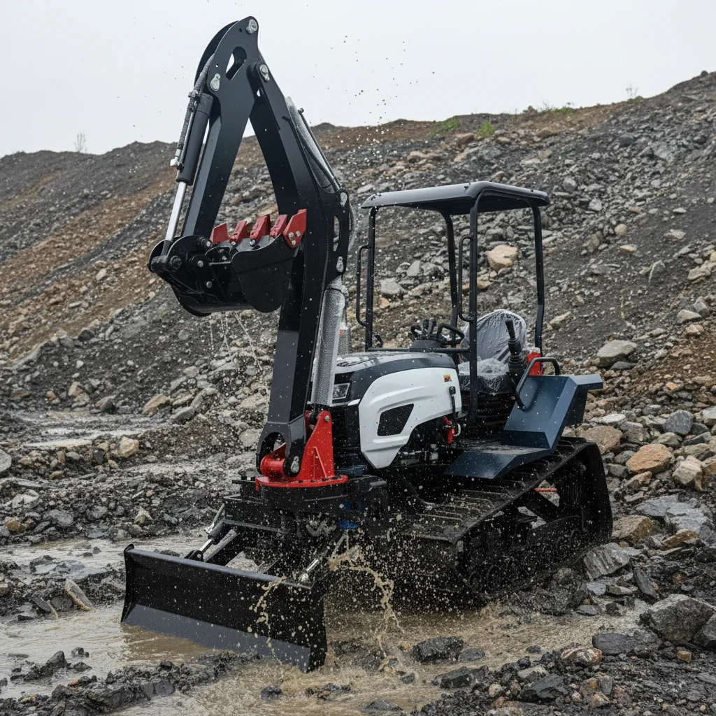 Hydraulic Crawler Tractor 35HP Diesel Farm Heavy Duty Excavator Tractor Ditching Plowing Transport