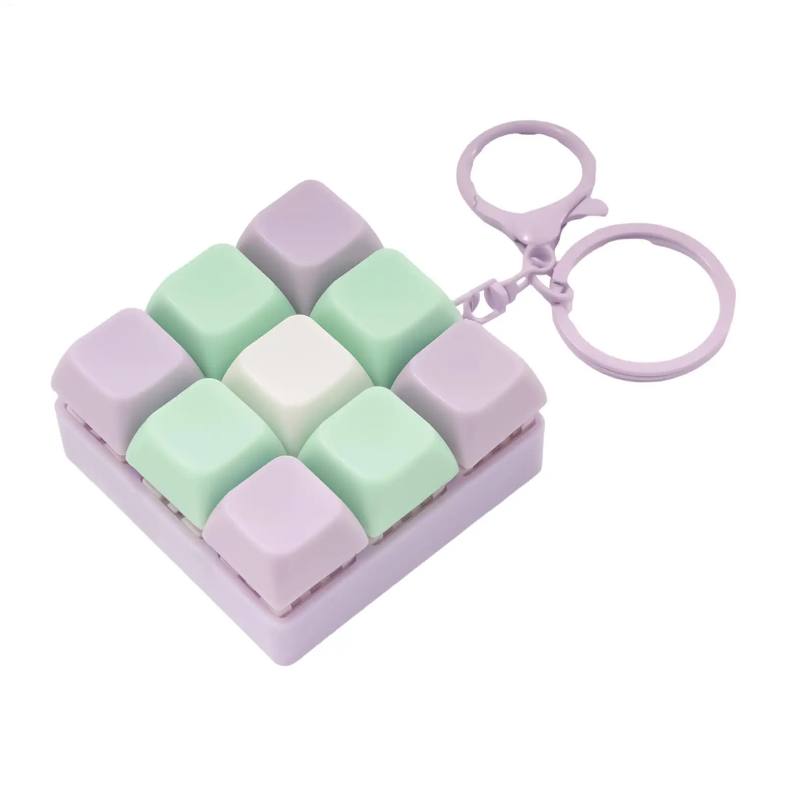 Fidget Decompressions 9 Keyboard Antistress Toys Stress-relieving Finger Keyboard Games Keychain Keyboard Clicker Fidget Toys