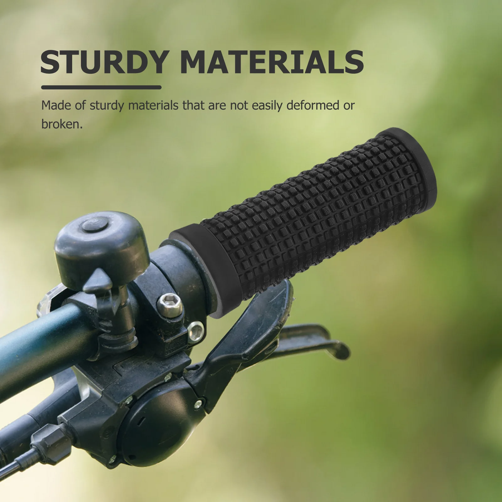 

6Pcs Rubber Bike Handlebar Grips Non Slip Comfortable Mountain Bike Grips Shock Absorbing Bicycle Handle Cover