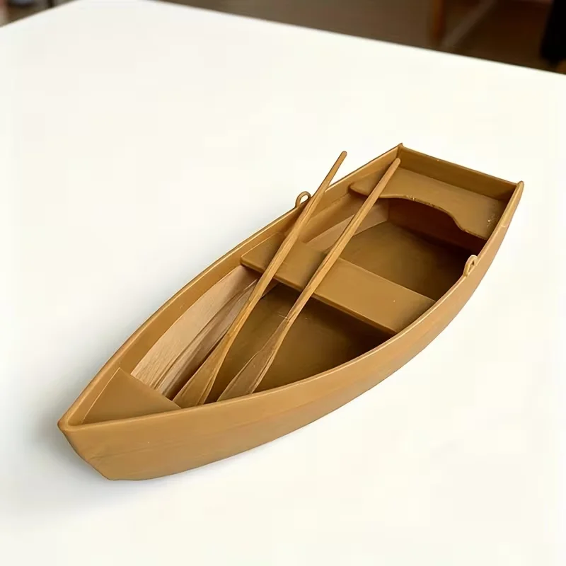 Exquisitely Crafted Small for Boat Ornaments, Miniature Model for Boats with Oars Tabletop Decorations