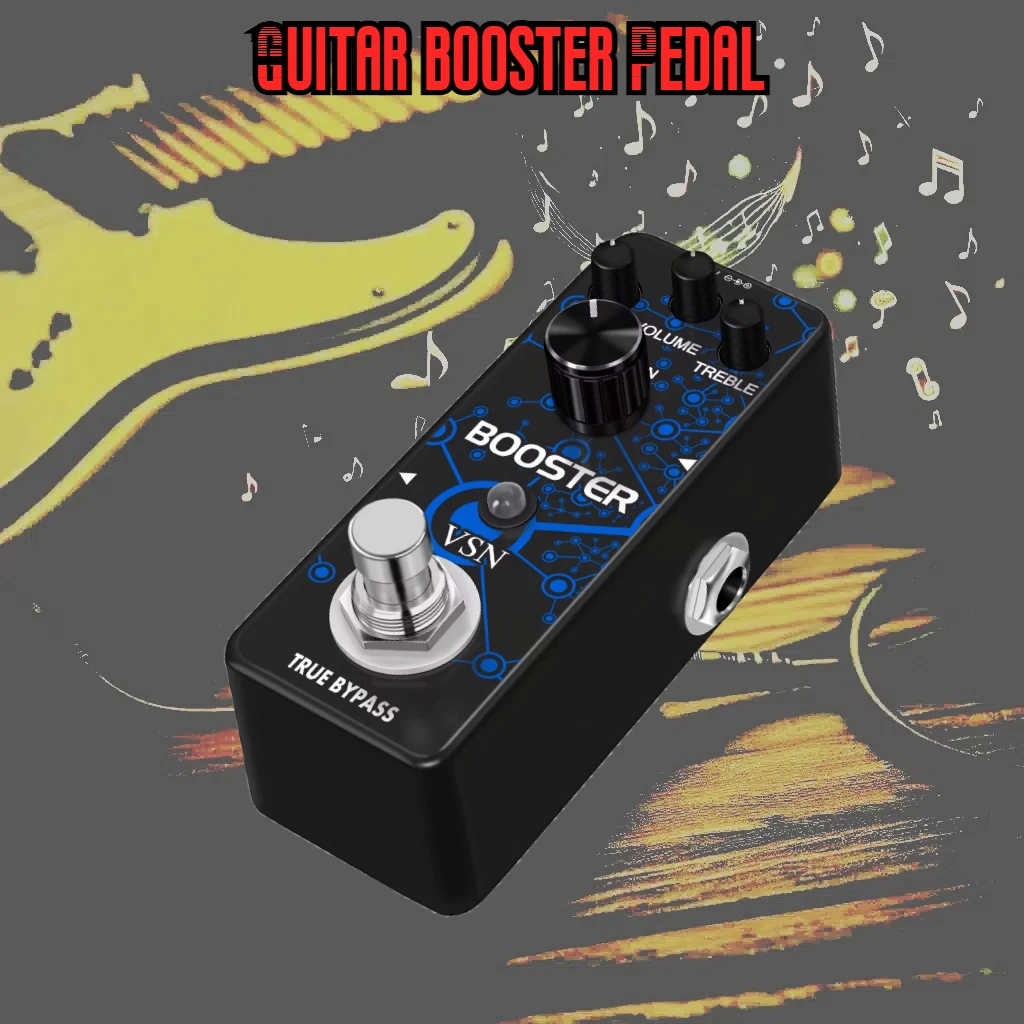 

VSN Guitar Booster Effect Pedal Analog Boost Effects Pedals For Electric Guitar Pure Clean Mini Boost Pedals True Bypass