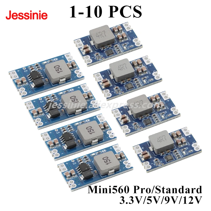 10pcs/1pc Mini560 Pro 5A DC-DC Step Down Buck Stabilized Voltage Power Supply Module Mini 560 3.3V 5V 9V 12V Output