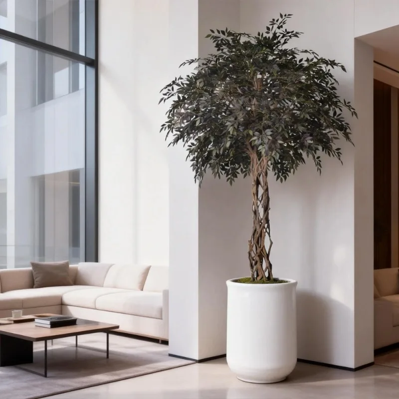 

Прямые поставки с завода: Искусственное дерево баньян высотой 9,8 футов, реалистичное искусственное дерево фикус для декора лобби отелей, для использования внутри и снаружи помещений.