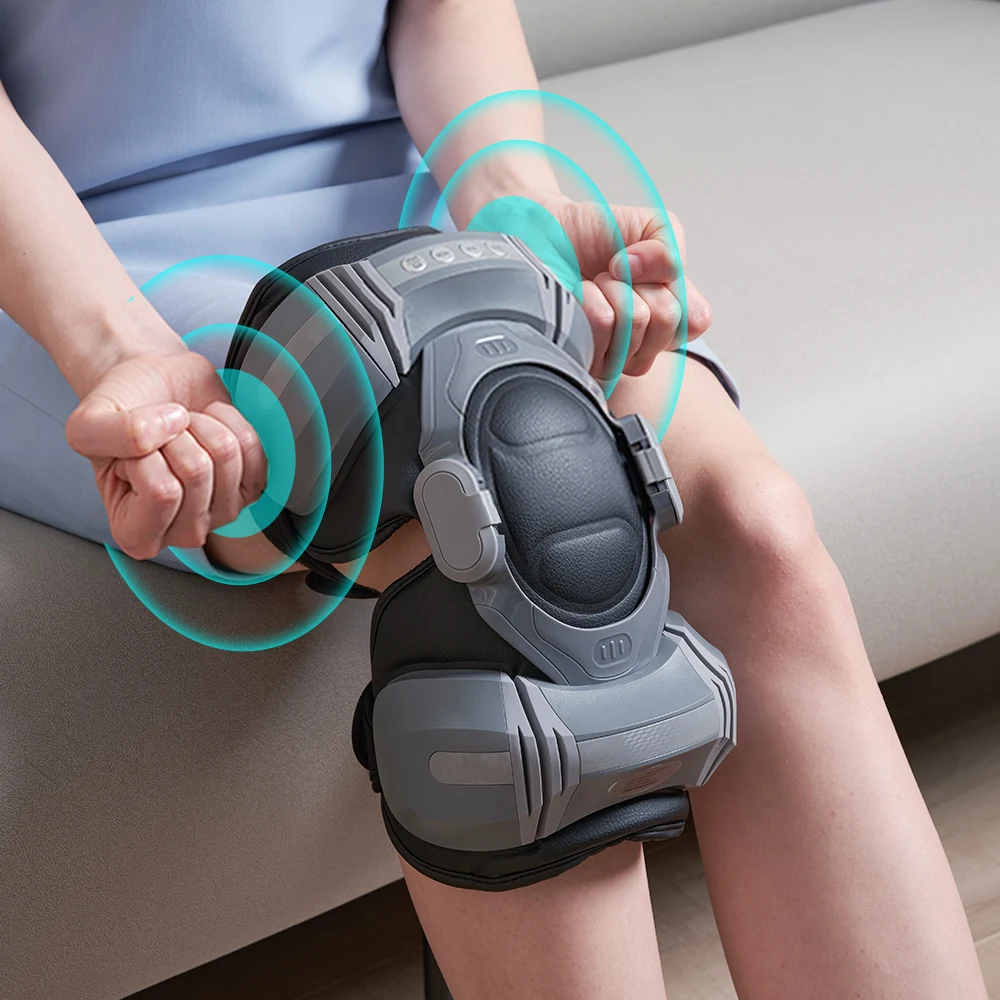 2025/Alphay Intelligent Control Knee Massager with Three-Level Adjustable Heating Ergonomic Design for Leg & Arm Pain Relief