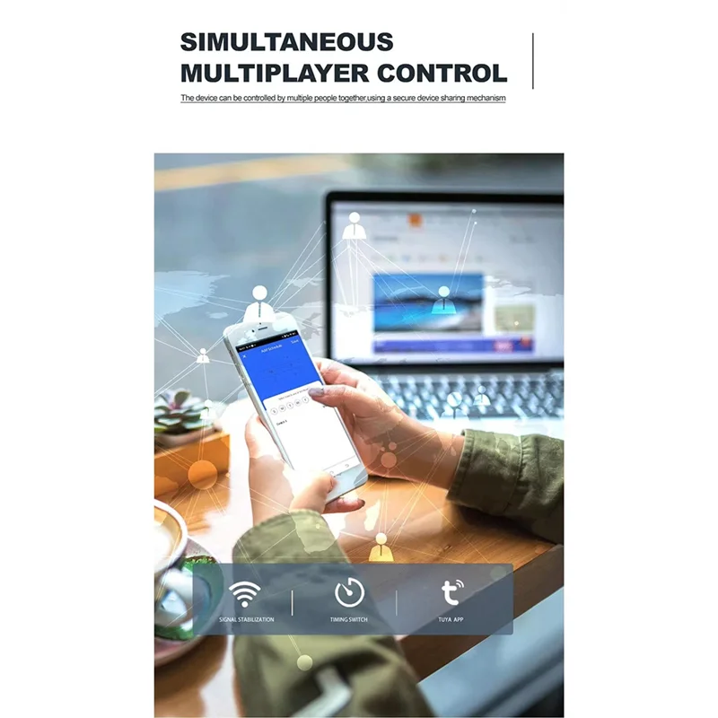 Interruttore Smart Life Timer Interruttore intelligente automatico Protezione da sovraccarico e cortocircuito 3P