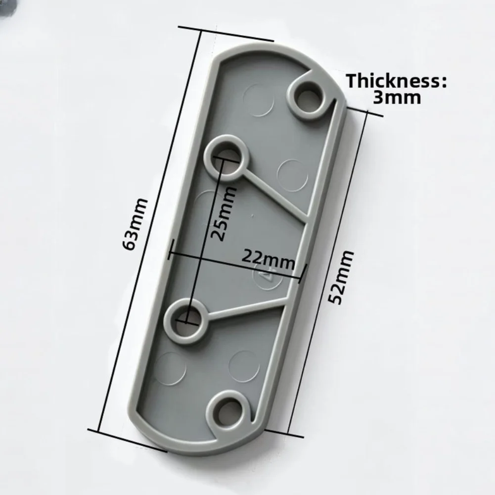 Door Chain Lock Shim Spacer for Latch Alignment ABS Plastic Height Adjustment 63x22mm 67x23mm Stackable Design