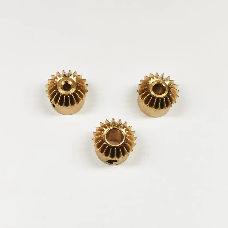 Bore 2/3/4mm Optional Brass Metal 90 Degree 1:1 Transmission for DIY Mechanical Parts 0.5 Module 20 Teeth Bevel Gear