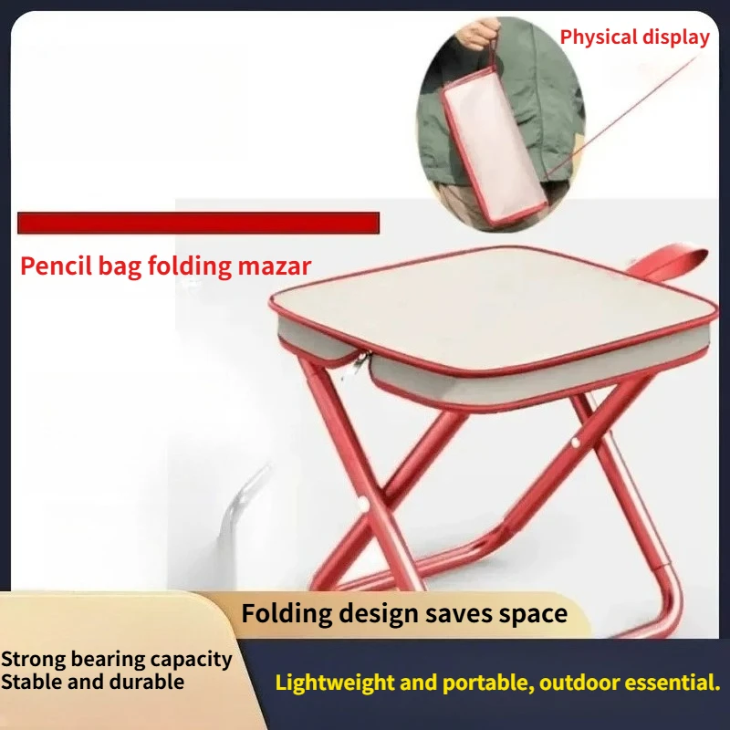 Outdoor Folding Chair, Portable Fishing Chair, Train Small Stool, Folding Camping Chair, Camping Small Bench