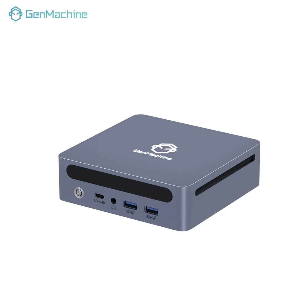 Komputer Gaming Rakitan Genmachine AMD Ryzen 5 6600H Mini PC |   6-Core 12-Thread |   16GB LPDDR5 + 512GB NVMe SSD |   WiFi 6E & Bluetooth
