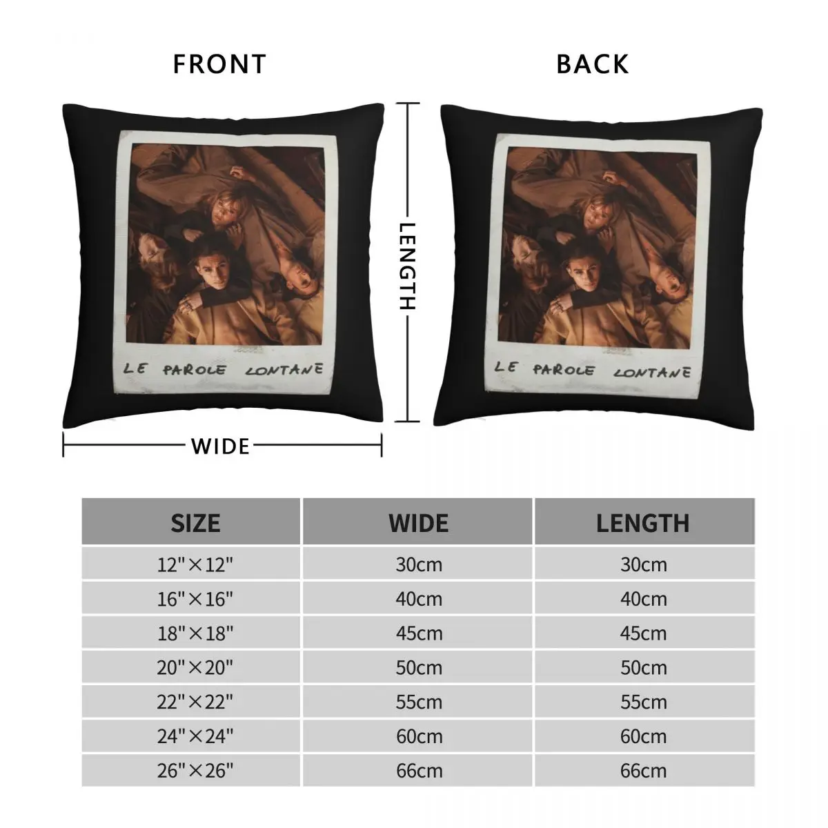 Maneskin Italy Eurovision ESC 2021 Pillowcase Polyester Linen Velvet Creative Zip Decorative Throw Pillow Case Bed Cushion Case