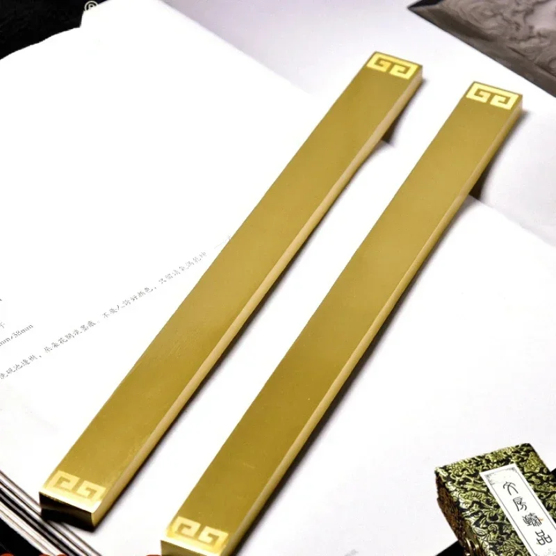 Brass Paperweights Calligraphy Paintin Paperweights Creative Writing Paper Weight Creative Design Xuan Paper Paper Weight Gift