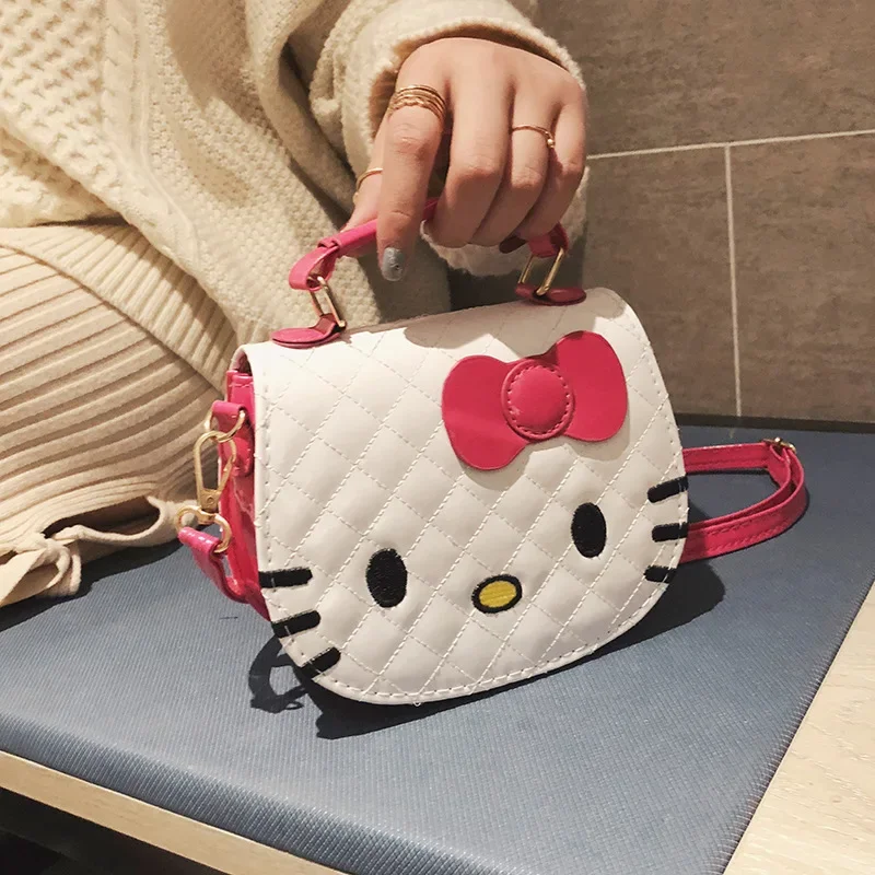 

Sanrio hello kitty Children's messenger bag kt girl fashion princess handbag pu shoulder bag