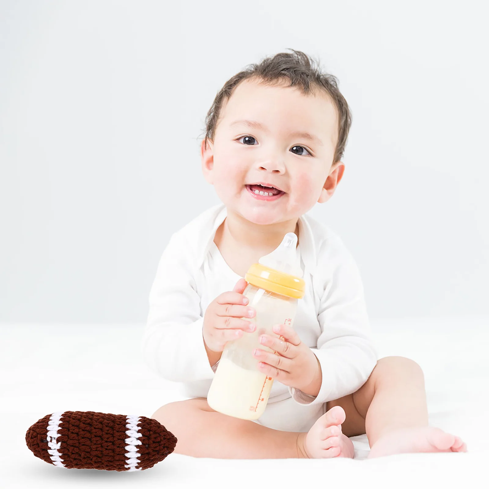 محبوك الطفل زي مجموعة الرجبي السراويل قبعة الوليد جميل التصوير الزي استحمام الطفل هدية ملابس جميلة للأطفال