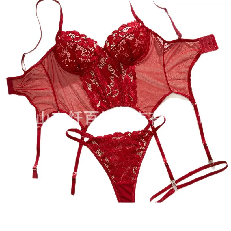 Biquíni renda sexy roupa íntima ultrafina uniforme tanga maiô