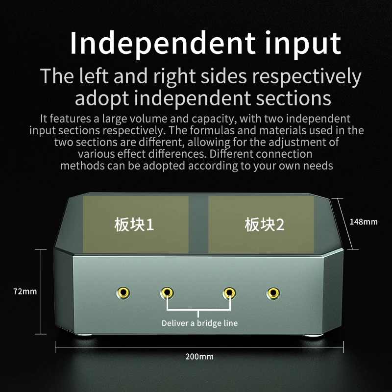 XangsaneHD-80S caixa de aterramento amplificador de potência de alto-falante montado em veículo eletrônico sistema de buraco preto purificação anti-interferência