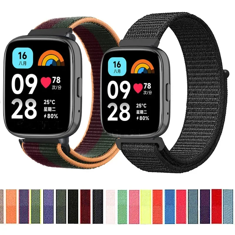 NOWY nylonowy pasek z pętlą do zegarka Redmi Watch 3 Active Smart Watch Band Bransoletka zamienna do zegarka Redmi Watch 3 Lite Opaska na nadgarstek Correa