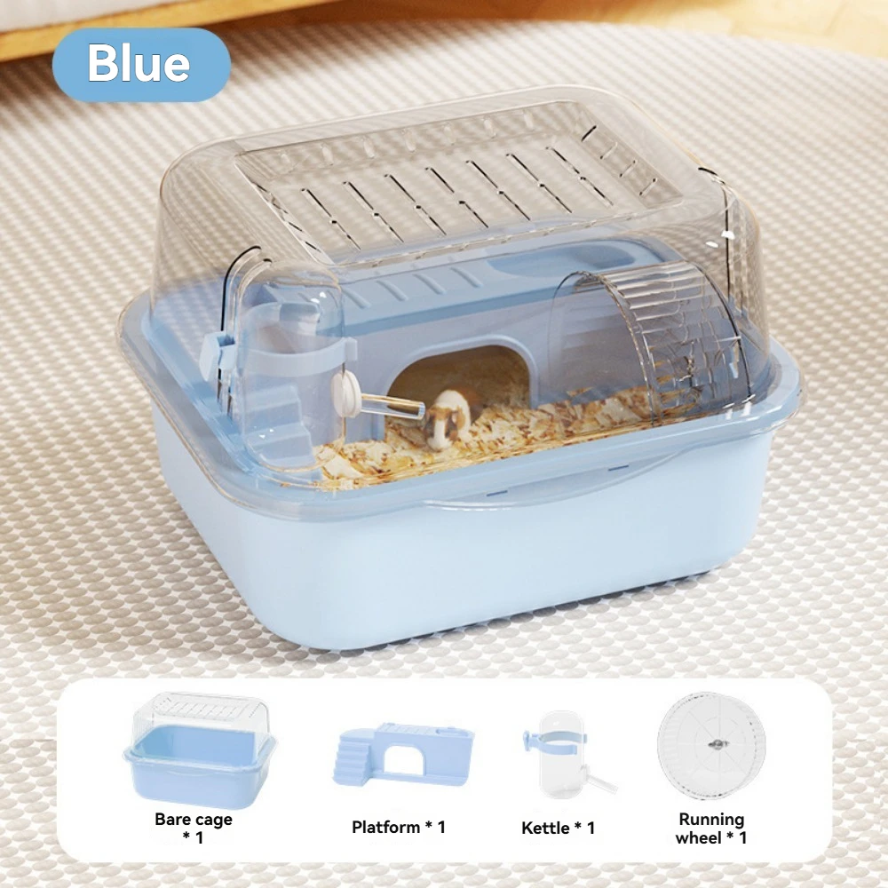 Deluxe-Hamsterkäfig aus Acryl, großer Raum, goldenes Hamsterhaus, faltbar und für den Außenbereich, Kunststofftablett, Heimtierbedarf, Box-Verpackung – Detail 27