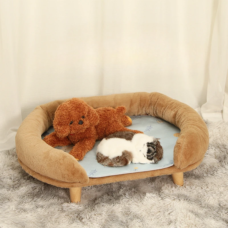 Kennel Four Seasons Universal Cat Mattress Winter Warm Plush Pet Sofa Sleeping Bed