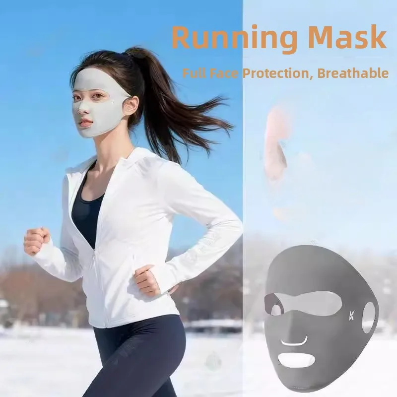 

Теплая дышащая маска для лица для бега, лыжного спорта, ветрозащитная, для пеших прогулок, велоспорта, альпинизма, спортивная маска для лица, легко дышать в ней