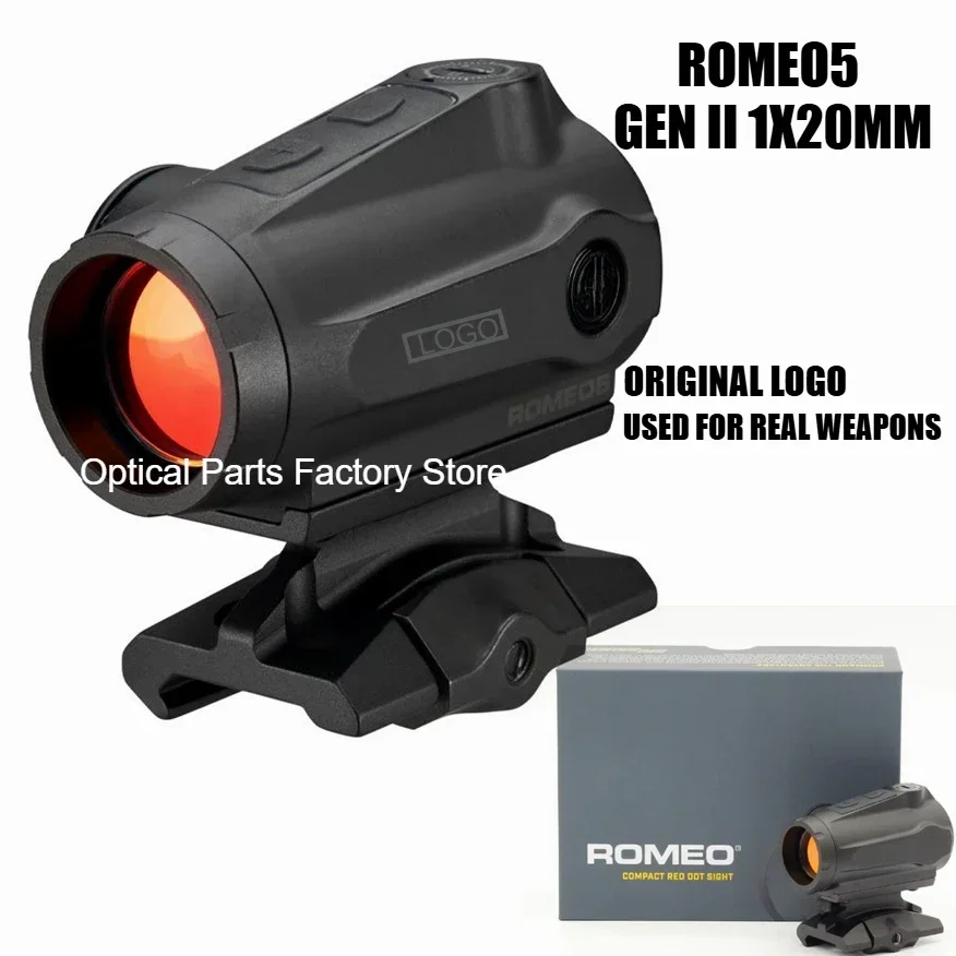 Original ROMEO5 Gen II 1X20mm Red Dot Sight 5.56 Rifle Gun Tactical Hunting Shooting Waterproof Fogproof 2 MOA Reticle