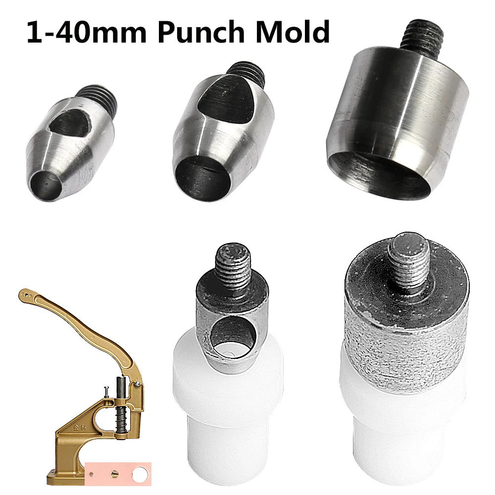 5-40mm Metal Punch Hole Eyelet Grommet Dies for Hand Punch Press Mold for Thick Cloth Leathercraft Curtain Sewing Accessorie