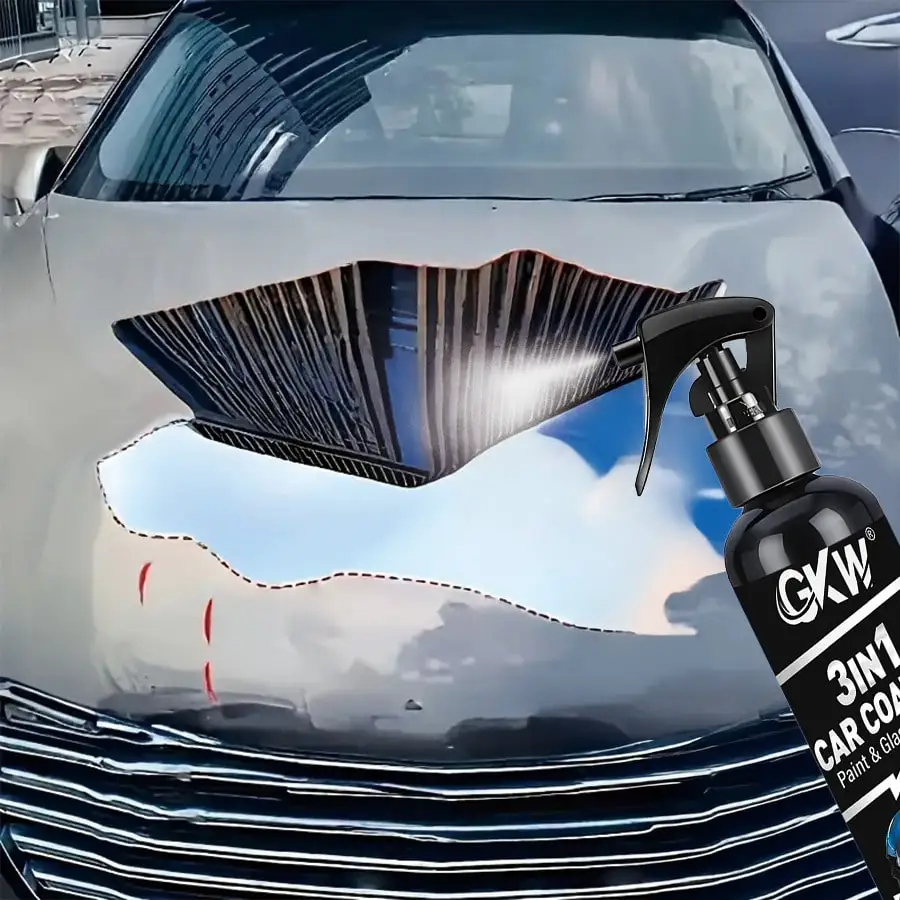 3-in-1 Coating Spray seals & shines car paint, long protection against wind, sun & acid rain