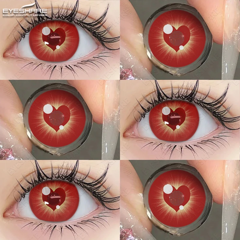 EYESHARE  Color Contact Lenses For Eyes 1Pair Anime Cosplay Colored Lenses Blue Halloween Lenses Contact Lens Beauty Makeup