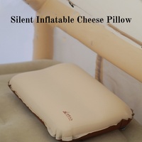 Camping Travel Portable Self-Inflating Pillow Outdoor 3D Comfortable Backrest High Elasticity Memory Foam Cheese Pillow