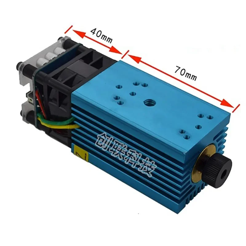 Metal Engraver 5500MW High-power Laser Head DIY Engraving Machine Accessories 12V Blue Laser Module with Adjustable Focus Laser