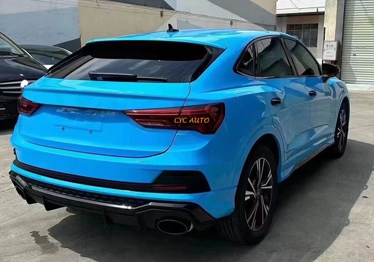 Car parts Q3 to RSQ3 rear bumper diffuser assembly with tail pipes for AUDI sportback 2021